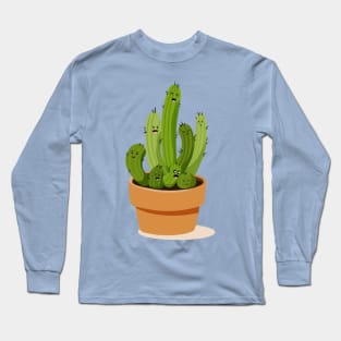 Cactus different moods Long Sleeve T-Shirt